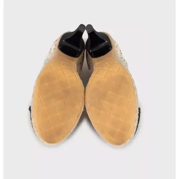 Chanel Multicolor Textile Logo Print Ankle Boots - Size 40 - Picture 5 of 5